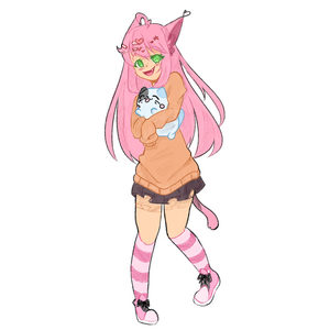 Full body colored sketch