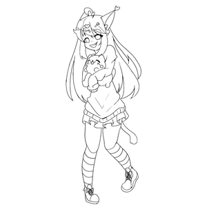 Full body lineart